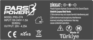 Notebook Adaptör Magsfe 2 85W - Pro A1398 Early 2013, EMC2512, EMC2673, EMC2674, EMC2745, EMC2876, EMC2881, EMC2909, EMC2910, MGXG2LL/A, MJLQ2LL/A, MJLT2LL/A Muadili ile Uyumlu PRS-074