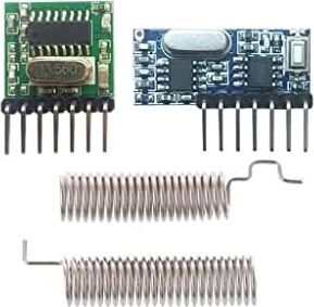 RX480-E 4 Kanal Antenli 433MHZ Rf Alıcı Verici Learning Code Receiver Uyumlu