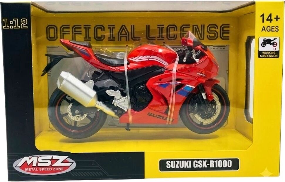 1/12 Suzuki GSX-R1000 Model Motosiklet