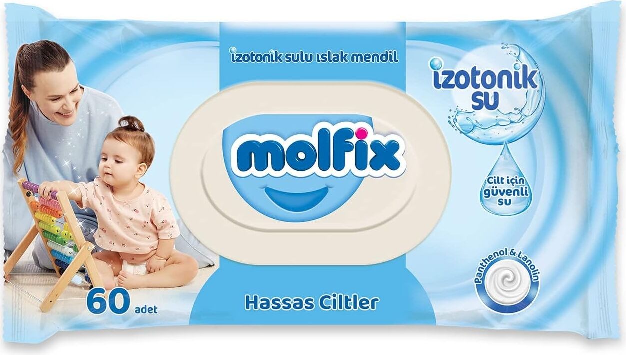 Izotonik Islak Havlu Hassas Ciltler 60 Yaprak