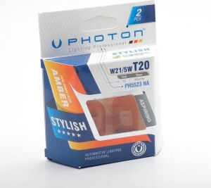 Ampul T20 21/5W 12V Çift Devre Amber (2'li Blister) Performance Pht PH5523 Na B2