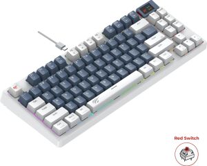 KB884L Rgb Mekanik Türkçe Klavye 1.06INÇ Tft-Lcd Ekran - Red Switch