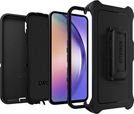 Galaxy A54 5g Defender Serisi Kılıf - Siyah (Çoklu Torbada Tek Ünite Gönderilir, Ticari Müşteriler Için Ideal), Sağlam ve Dayanıklı, Liman Korumalı, Kılıf Klips Desteği Içerir