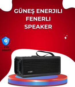 J-Ipox P520 Solar Enerjili Bluetooth Hoparlör Fm Radyolu 8W Ses