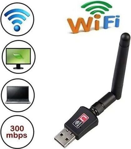 300 Mbps USB Kablosuz Wi-Fi Alıcı Ağ Adaptörü