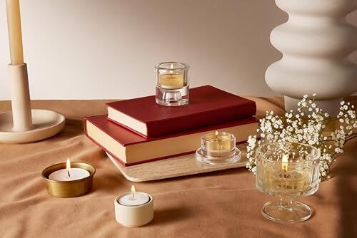 Bolsius Kokulu Tealight Mum, Mango Kokulu, Karışık Renkli, 18'li Paket, 3,5 Saatlik Yanma Süresi - Ev Mumu - Iç Dekorasyon - Doğal Özler - Doğal Vegan Balmumu Içerir - Palmiye Yağı Içermez
