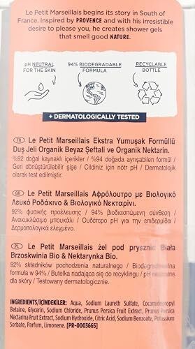 Duş Jeli Beyaz Şeftali ve Nektarin (2 x 400 Ml)