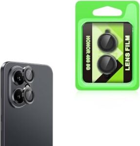 Honor 400 ile Uyumlu Kamera Lens Koruma Cl-07 Görüş Açısını Bozmayan Yüksek Çözünürlüklü Premium Kamera Lens Koruma Siyah