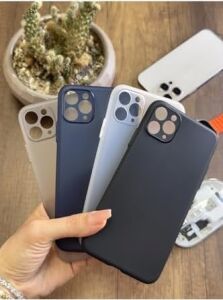 Süper Ince Mat Ultra Thin Silikon Kılıf Siyah iPhone 13 Pro ile Uyumlu