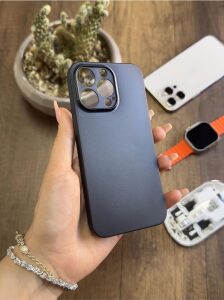 Süper Ince Mat Ultra Thin Silikon Kılıf Siyah iPhone 13 Pro ile Uyumlu