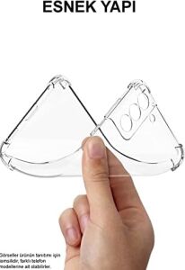 Xiaomi Mi 11 Lite ile Uyumlu Kapak Köşe Korumalı Airbag Antishock Şeffaf Silikon Kılıf
