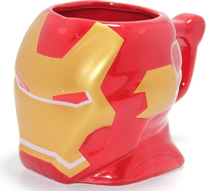 Marvel Iron Man Kabartmalı Kask Tasarımlı Kupa Bardak