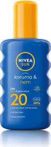 Sun SPF20 Güneş Koruyucu Vücut Spreyi, Anında Uva Koruması, 48 Saat Nemlendirici, Suya Dayanıklı