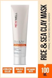 Rice & Sea Clay Mask Pirinç ve Deniz Özlü Kil Maskesi 100 Ml, T1214