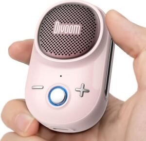 Divoom Itour-S Taşınabilir Mini Giyilebilir Bluetooth Hoparlör, Büyük Ses ve Punchy Bas, Klipsli Tasarım, IP67 Su Geçirmez ve Toz Geçirmez, 10 Saat Çalma Süresi, Ev, Seyahat, Ofis ve Dış Mekan Için