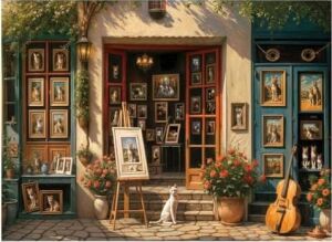Puzzle - Kedi GALERISI,1000 Parça Puzzle, #1200