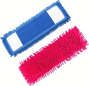 Makarna Mop Mikrofiber Paspas Yedeği, Evrensel Uyumlu Temizlik Başlığı, Döner Moplar Için, Süper Emici, Iz Tüy Bırakmayan Zemin Aparatı, Islak Kuru Şönil Bez, Asorti 40 cm