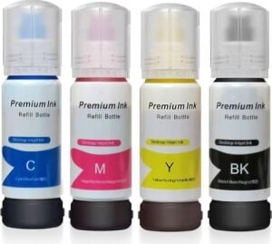 Photo Ink Ecotank L3151 Için 4renk 1 Takım Mürekkep