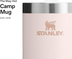 Classic Legendary Camp Mug Paslanmaz Çelik Termos Bardak, Pembe Kuvars (Rose Quartz), 0.23 Litre