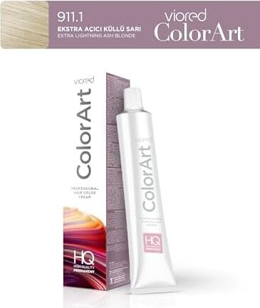 Profesyonel Tüp Saç Boyası 60 ml 911.1 Ekstra Açıcı Küllü Sarı