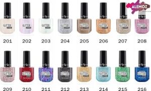 Glitter Nail Lacquer No: 203 - Işıltılı ve Simli Parlak Oje