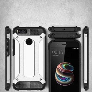 Xiaomi Mi 5x / Mi A1 ile Uyumlu Çift Katman Koruyucu Crash Military Tank Kılıf - Rose Gold