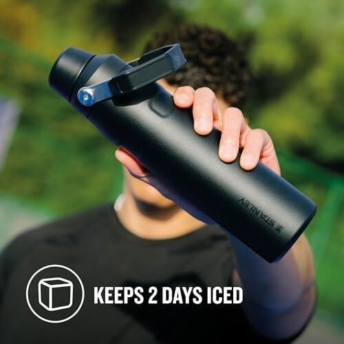 Aerolight Iceflow Içecek Şişesi, 0.60 Litre, Siyah