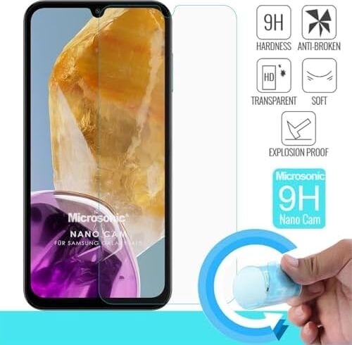 Galaxy M15 Nano Glass Cam Ekran Koruyucu [galaxy M15 ile Uyumlu Ekran Koruyucu - Şeffaf]